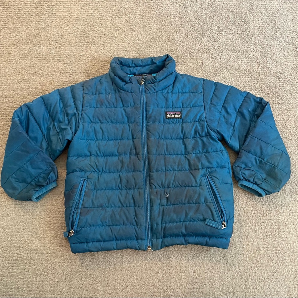 Patagonia Kids Teal Puffer Jacket